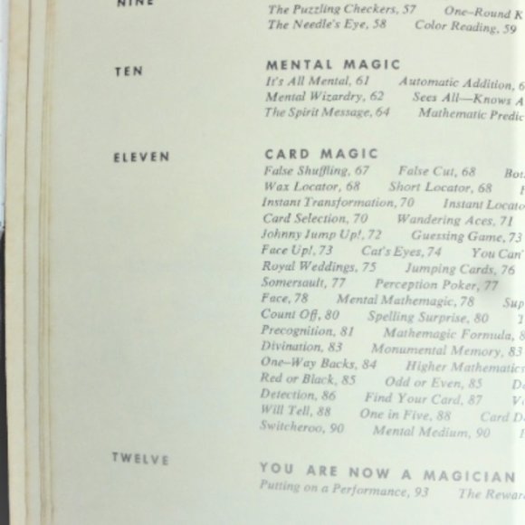 1963 1st Edi. Collier Quick Easy GUIDE to MAGIC Hal Vermes Magic Tricks Houdini - Picture 6 of 10